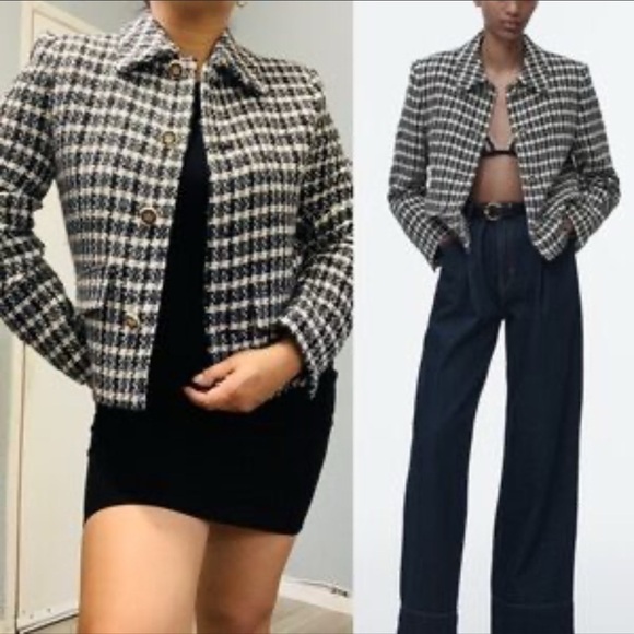 Zara Jackets & Blazers - 🖤 TEXTURED SHORT BLAZER